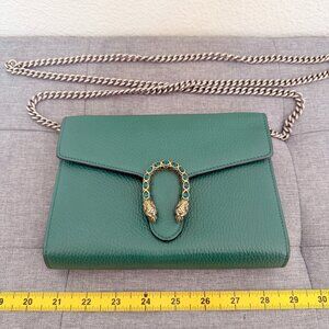 Gucci Dionysus Green WOC Wallet On Chain Bag w/COA & Dust Bag